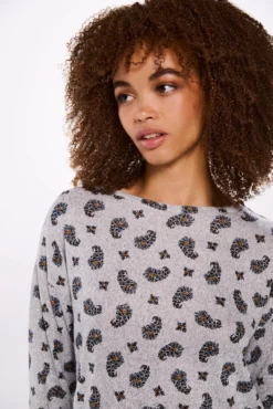 Camiseta estampada combinada