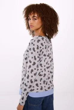 Camiseta estampada combinada