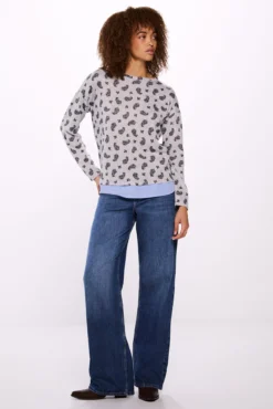 Camiseta estampada combinada