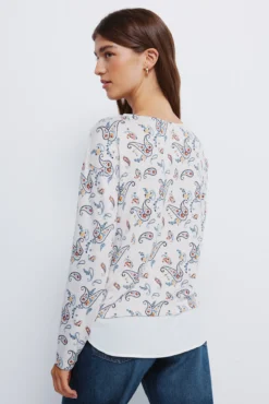 Camiseta estampada combinada