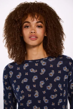 Camiseta estampada combinada