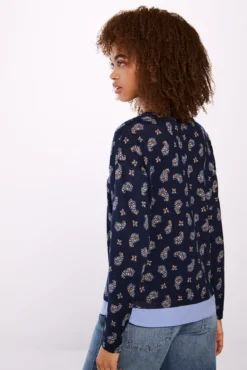 Camiseta estampada combinada