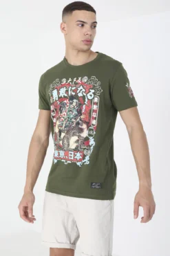 Camiseta estampada de manga corta