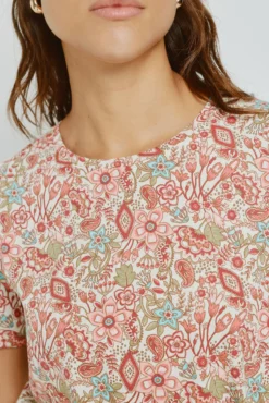 Camiseta estampada manga corta