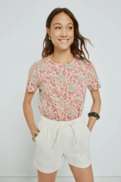 Camiseta estampada manga corta