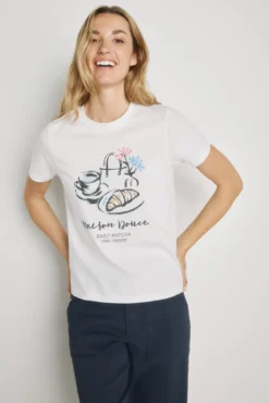 Camiseta estampada manga corta