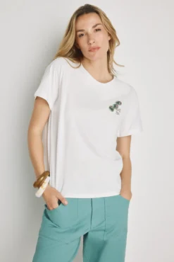 Camiseta estampada manga corta