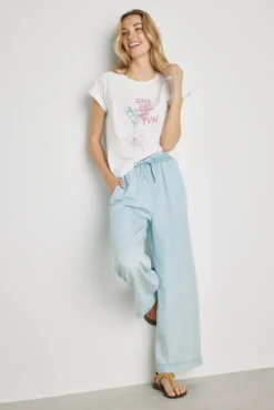 Camiseta estampada manga corta