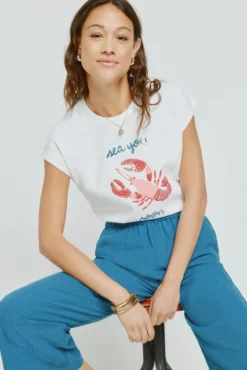 Camiseta estampada manga corta