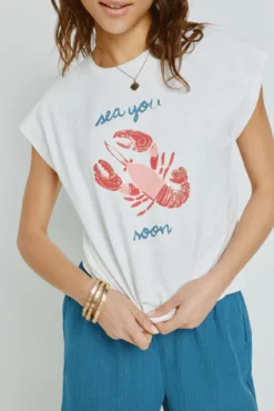 Camiseta estampada manga corta