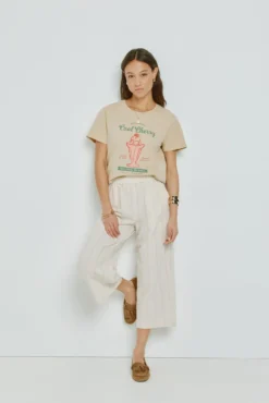 Camiseta estampada manga corta
