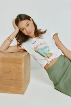Camiseta estampada manga corta