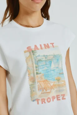 Camiseta estampada manga corta
