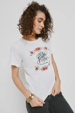 Camiseta estampada manga corta