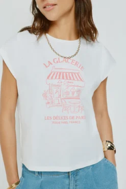 Camiseta estampada manga corta