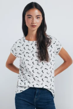 Camiseta estampada motivos pequeños