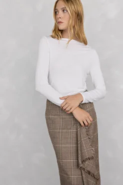 Camiseta fluida con puños