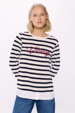Camiseta gráfica chenilla combinada