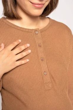 Camiseta Lactancia Home Tejido Canvas