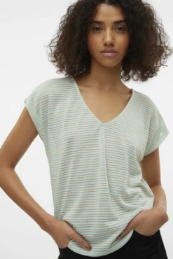 Camiseta lúrex con escote