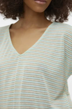 Camiseta lúrex con escote