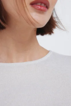 Camiseta lurex escote espalda