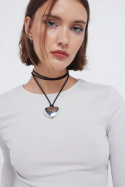 Camiseta lurex escote espalda
