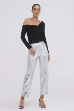 Camiseta lurex frunces