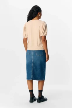 Camiseta manga abullonada
