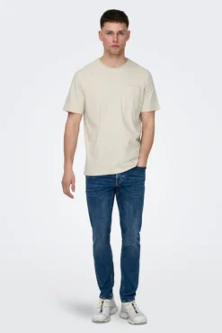 Camiseta manga corta bolsillo