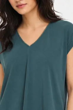 Camiseta manga corta con tencel