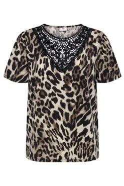 Camiseta manga corta encaje