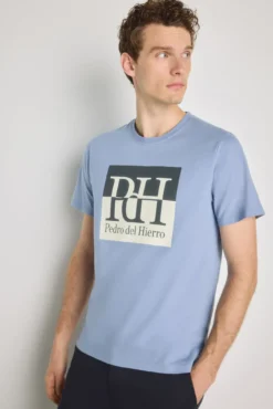 Camiseta manga corta estampada