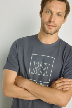 Camiseta manga corta estampada