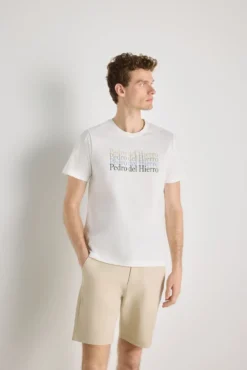 Camiseta manga corta estampada