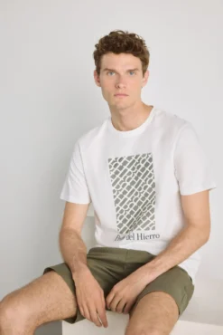 Camiseta manga corta estampada