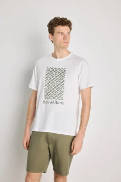 Camiseta manga corta estampada