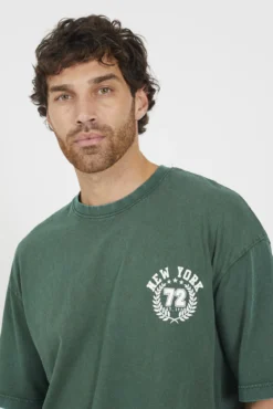 Camiseta manga corta estampada