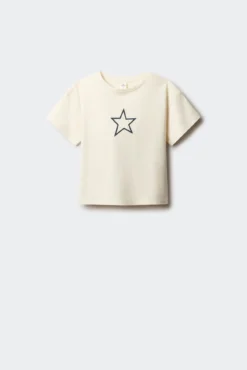 Camiseta manga corta estrella niña