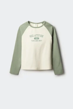 Camiseta manga larga rib niña