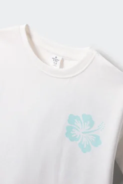 Camiseta palmeras niña