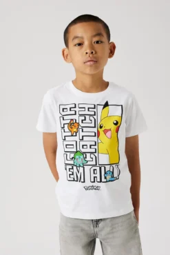 Camiseta Pokemon niño de algodón