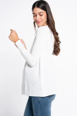 Camiseta premama con popelin en bajo