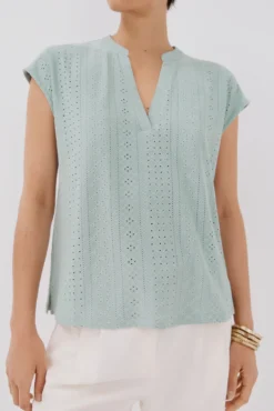 Camiseta punto calado