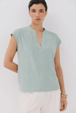 Camiseta punto calado