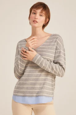 Camiseta Punto Cortado Rayas