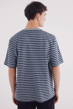 Camiseta rayas estampada