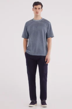 Camiseta rayas estampada