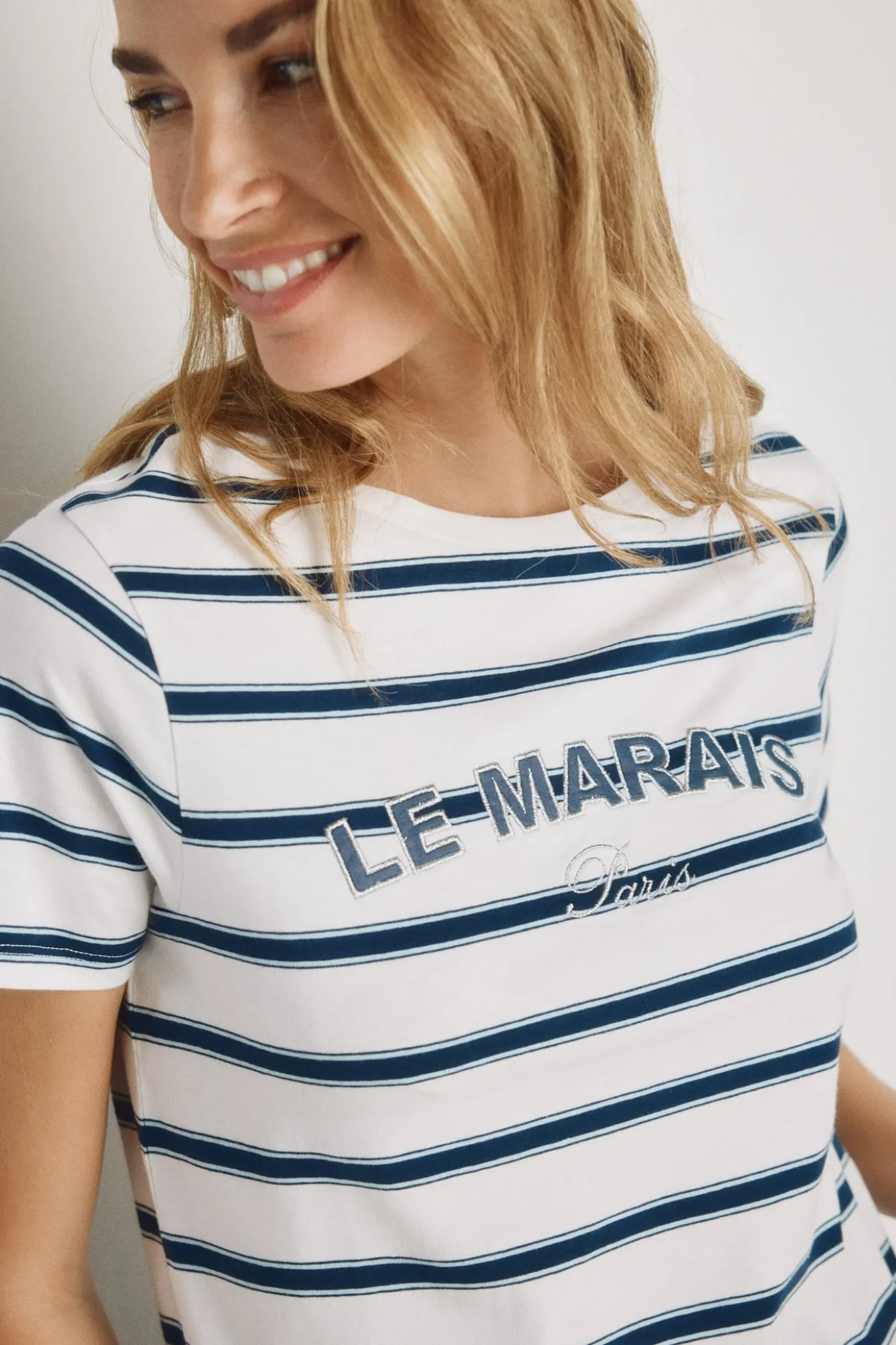 Camiseta rayas manga corta