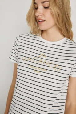 Camiseta rayas manga corta